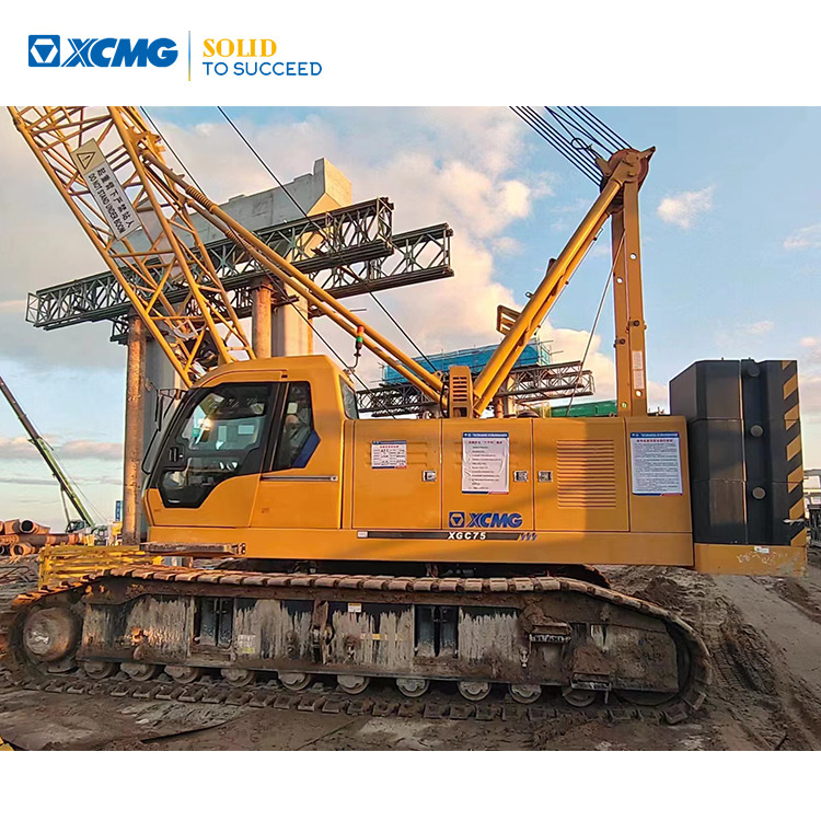 XCMG Official Used Mini Mobile Crane XGC75 75 Ton Crawler Crane With Cheap Price - Grue sur chenilles: photos 1 XCMG Official Used Mini Mobile Crane XGC75 75 Ton Crawler Crane With Cheap Price - Grue sur chenilles: photos 1