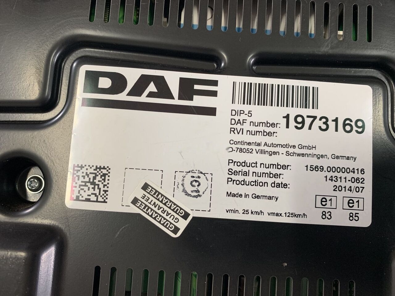 DAF XF 106 1973169 DAF XF 106 truck - Chronotachygraphe pour Camion: photos 2 DAF XF 106 1973169 DAF XF 106 truck - Chronotachygraphe pour Camion: photos 2