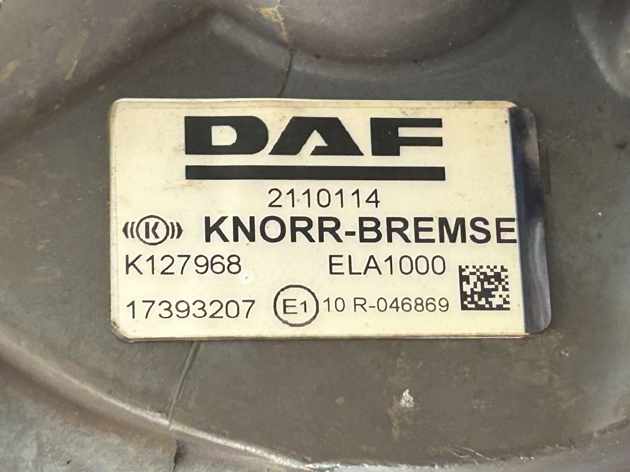 Valve de frein DAF XF 106 480 APU KIT ZEL2100 2027747 ( ELA1000 + AE6000): photos 10 Valve de frein DAF XF 106 480 APU KIT ZEL2100 2027747 ( ELA1000 + AE6000): photos 10