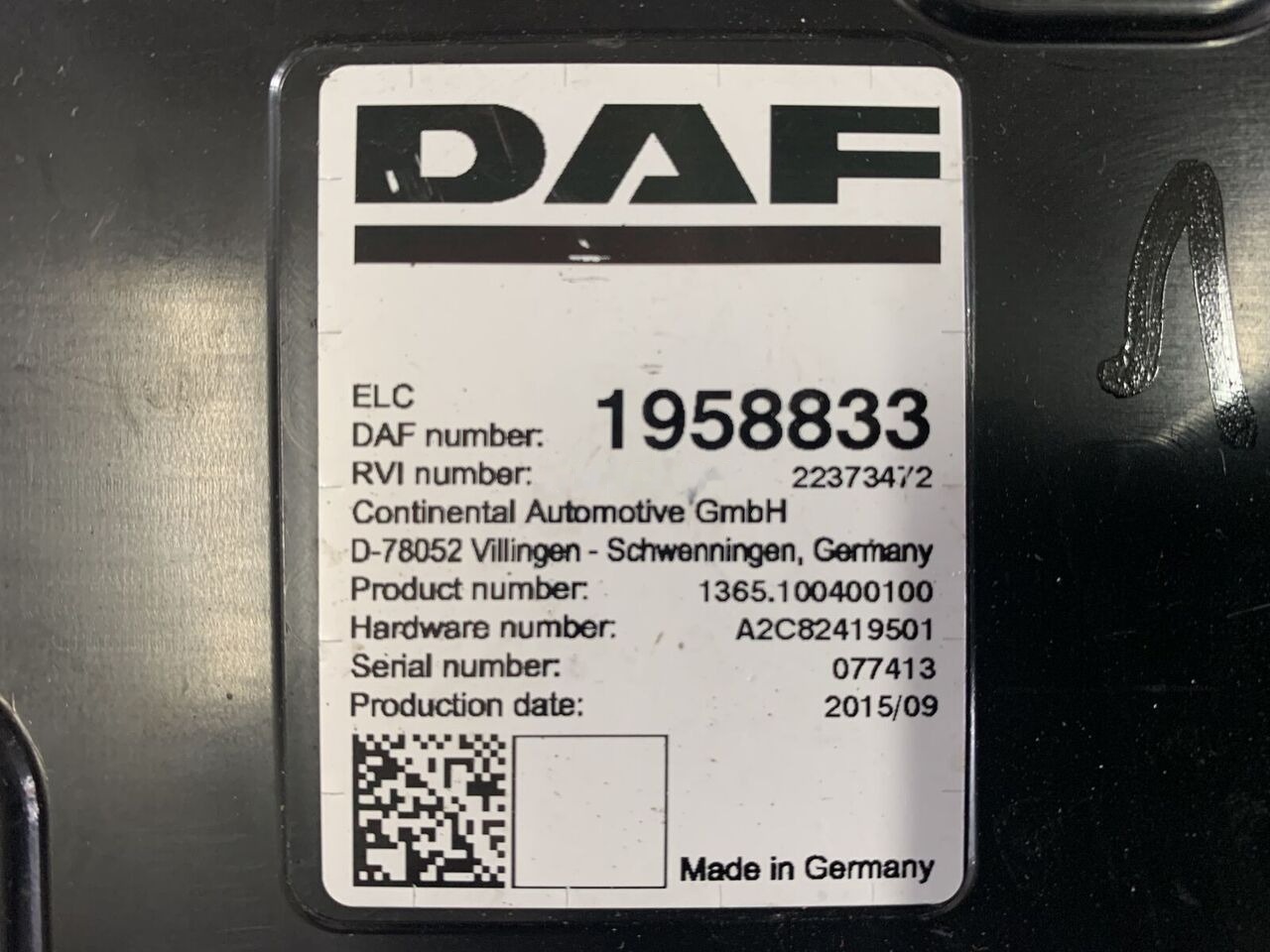 DAF XF 106 ELC DAF XF 106 truck - Bloc de gestion pour Camion: photos 5 DAF XF 106 ELC DAF XF 106 truck - Bloc de gestion pour Camion: photos 5