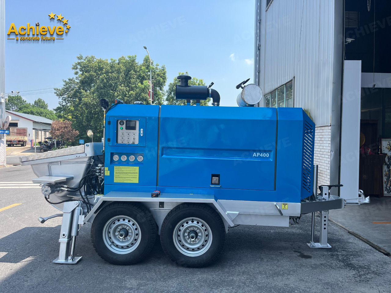 ACHIEVE ACHIEVE AP400 Concrete Trailer Pump For Australia/US EPA /CE Version 【ACHIEVE】100% BRAND NEW !!! - Pompe à béton stationnaire: photos 2 ACHIEVE ACHIEVE AP400 Concrete Trailer Pump For Australia/US EPA /CE Version 【ACHIEVE】100% BRAND NEW !!! - Pompe à béton stationnaire: photos 2