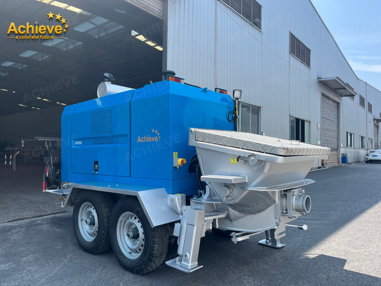ACHIEVE ACHIEVE AP400 Concrete Trailer Pump For Australia/US EPA /CE Version 【ACHIEVE】100% BRAND NEW !!! - Pompe à béton stationnaire: photos 5 ACHIEVE ACHIEVE AP400 Concrete Trailer Pump For Australia/US EPA /CE Version 【ACHIEVE】100% BRAND NEW !!! - Pompe à béton stationnaire: photos 5