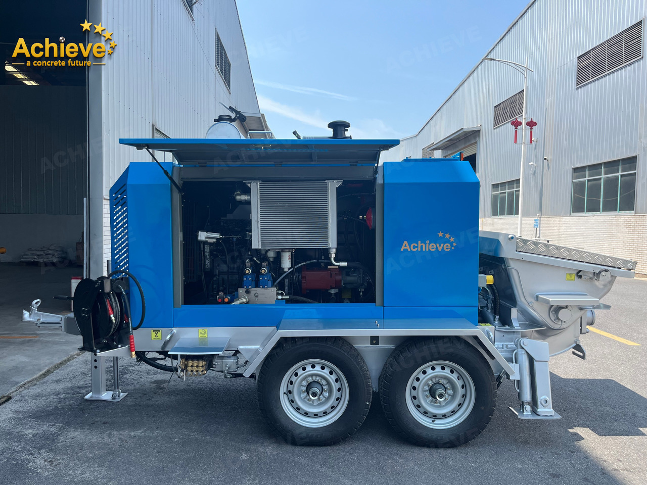 ACHIEVE ACHIEVE AP400 Concrete Trailer Pump For Australia/US EPA /CE Version 【ACHIEVE】100% BRAND NEW !!! - Pompe à béton stationnaire: photos 4 ACHIEVE ACHIEVE AP400 Concrete Trailer Pump For Australia/US EPA /CE Version 【ACHIEVE】100% BRAND NEW !!! - Pompe à béton stationnaire: photos 4