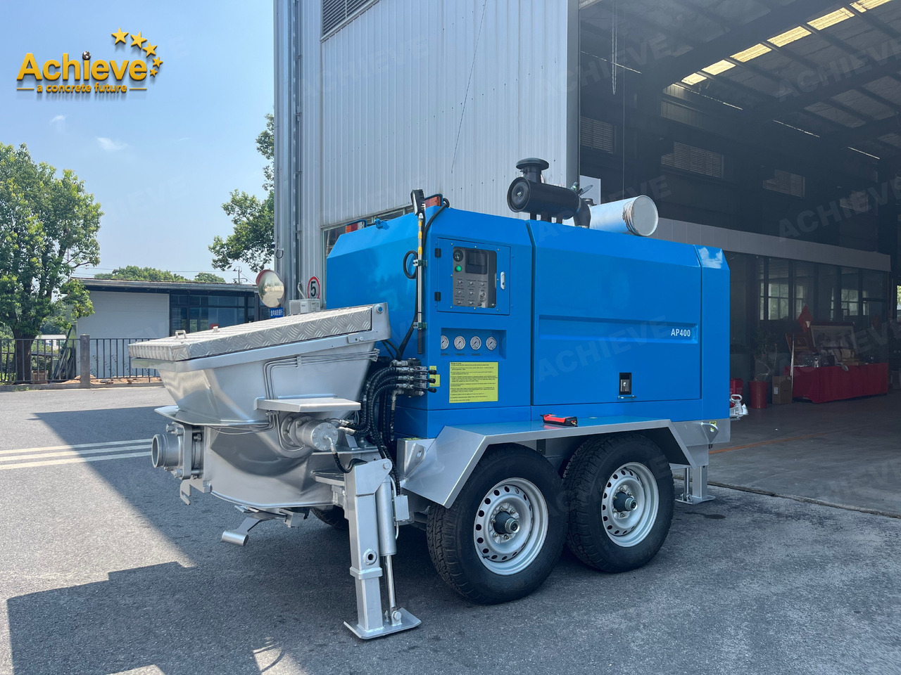 ACHIEVE ACHIEVE AP400 Concrete Trailer Pump For Australia/US EPA /CE Version 【ACHIEVE】100% BRAND NEW !!! - Pompe à béton stationnaire: photos 3 ACHIEVE ACHIEVE AP400 Concrete Trailer Pump For Australia/US EPA /CE Version 【ACHIEVE】100% BRAND NEW !!! - Pompe à béton stationnaire: photos 3