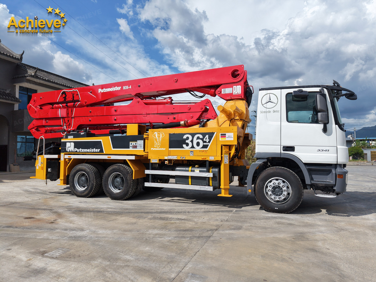 PUTZMEISTER Mercedes-Benz M36-4 2018 ACTROS 3341【ACHIEVE】TOP CONDITION!!! - Camion pompe: photos 4 PUTZMEISTER Mercedes-Benz M36-4 2018 ACTROS 3341【ACHIEVE】TOP CONDITION!!! - Camion pompe: photos 4