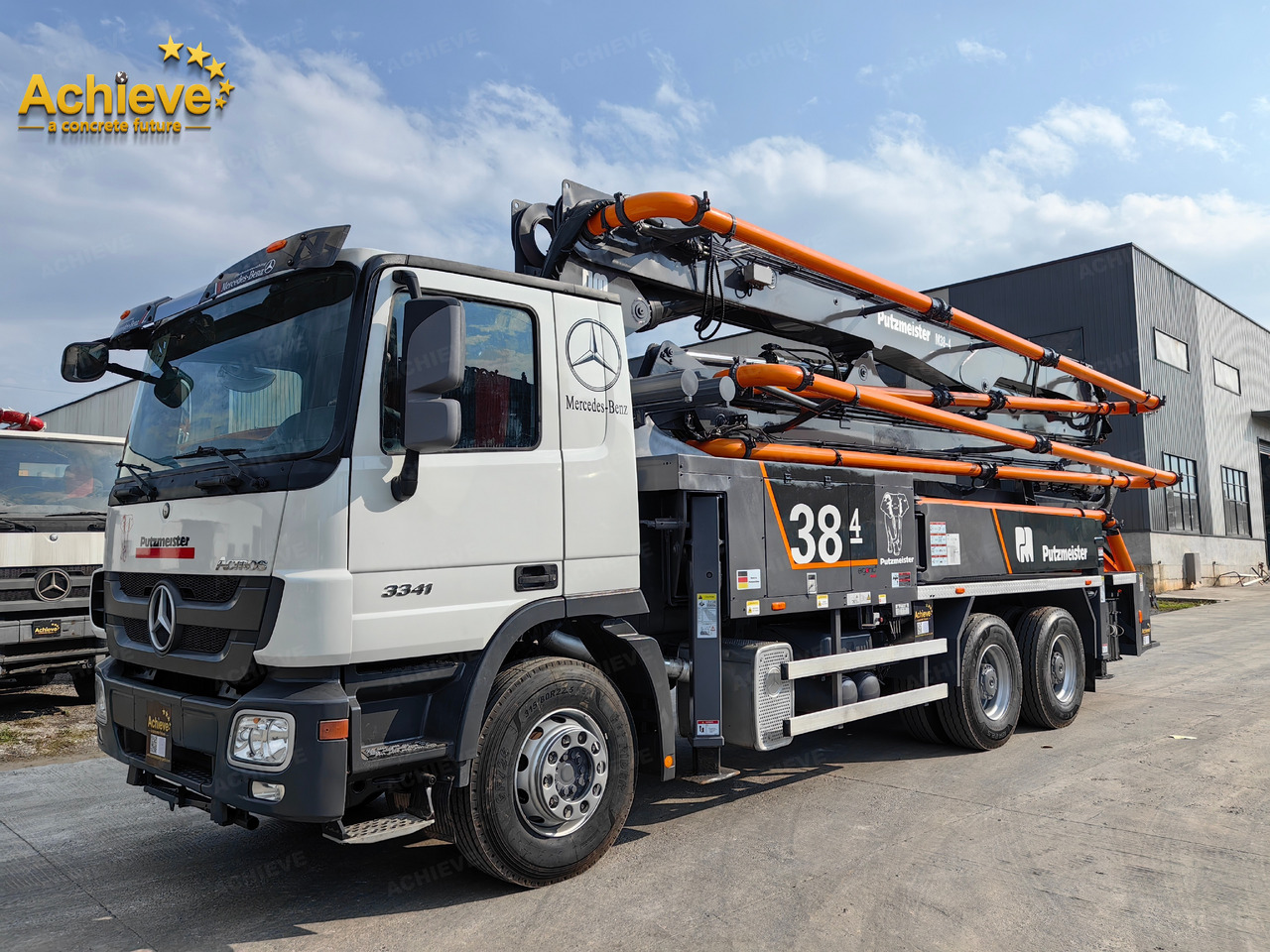 PUTZMEISTER PUTZMEISTER M38-4Z 2013 HOT SALE Mercedes-Benz【ACHIEVE】TOP CONDITION!!! - Camion pompe: photos 3 PUTZMEISTER PUTZMEISTER M38-4Z 2013 HOT SALE Mercedes-Benz【ACHIEVE】TOP CONDITION!!! - Camion pompe: photos 3