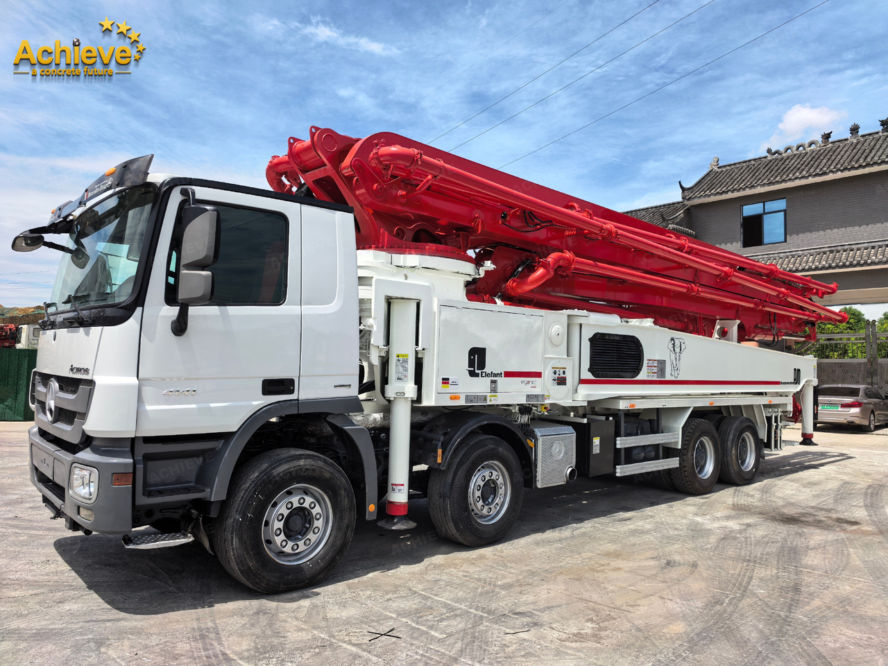 Putzmeister Putzmeister M56-4RZ Actros 4141Mercedes-Benz Concrete pump truck 【ACHIEVE】TOP CONDITION!!! - Camion pompe: photos 2 Putzmeister Putzmeister M56-4RZ Actros 4141Mercedes-Benz Concrete pump truck 【ACHIEVE】TOP CONDITION!!! - Camion pompe: photos 2