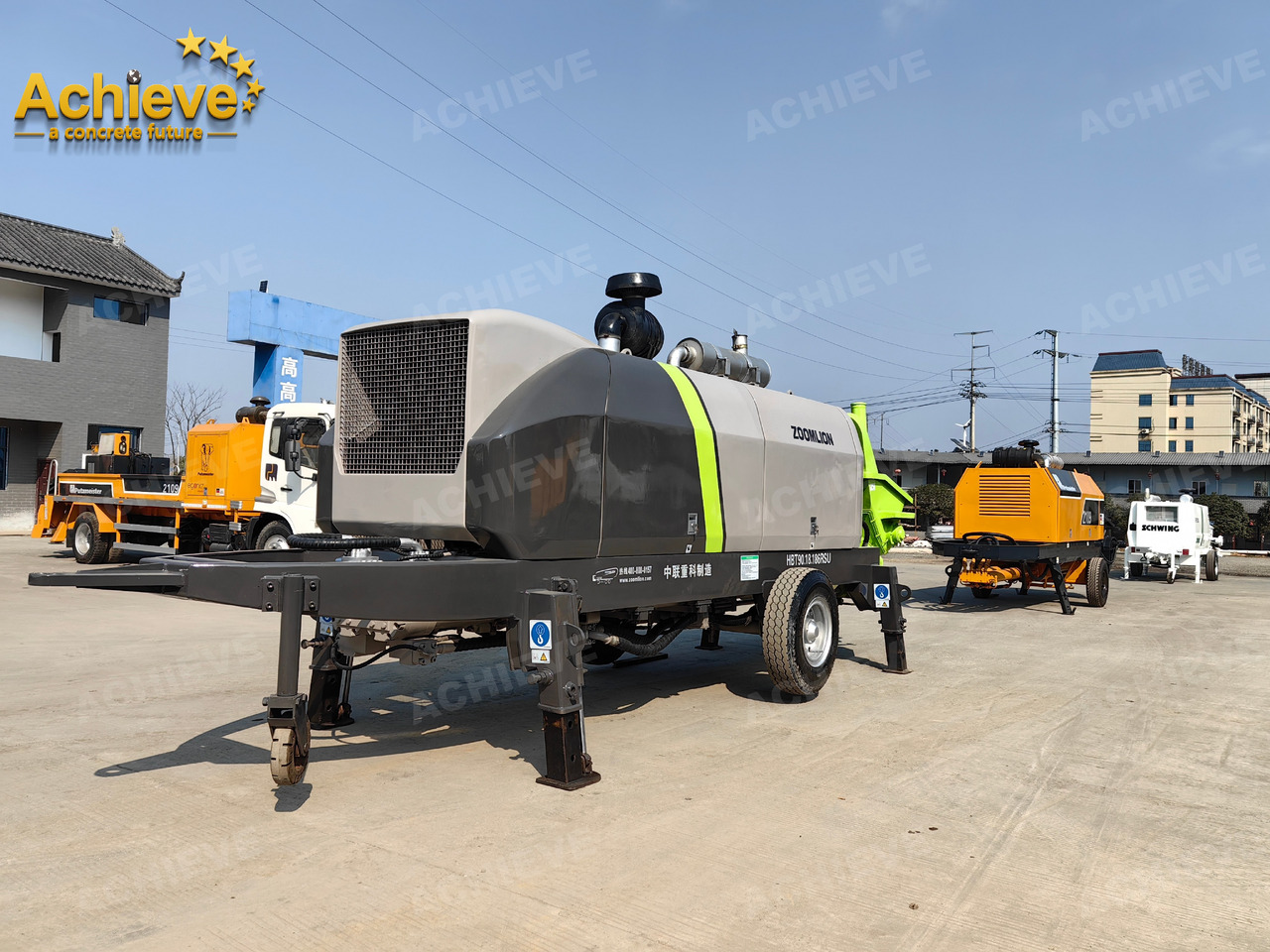 Zoomlion 2022 Zoomlion HBT 90.18.186RSU hydraulic Concrete Trailer Pump in China【ACHIEVE】TOP CONDITION!!! - Pompe à béton stationnaire: photos 3 Zoomlion 2022 Zoomlion HBT 90.18.186RSU hydraulic Concrete Trailer Pump in China【ACHIEVE】TOP CONDITION!!! - Pompe à béton stationnaire: photos 3