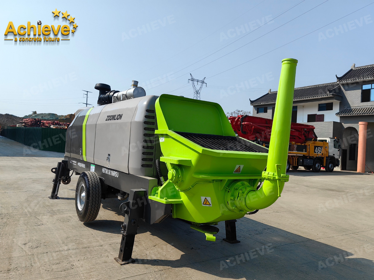 Zoomlion 2022 Zoomlion HBT 90.18.186RSU hydraulic Concrete Trailer Pump in China【ACHIEVE】TOP CONDITION!!! - Pompe à béton stationnaire: photos 5 Zoomlion 2022 Zoomlion HBT 90.18.186RSU hydraulic Concrete Trailer Pump in China【ACHIEVE】TOP CONDITION!!! - Pompe à béton stationnaire: photos 5