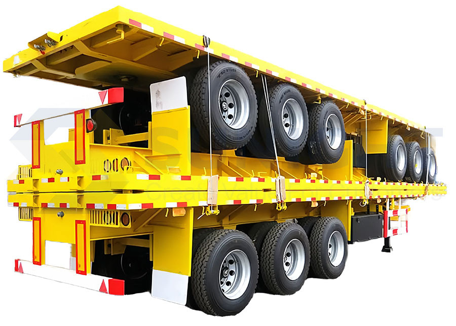 Flatbed New Flatbed Semi Trailer For Bulk Carrier - Semi-remorque benne: photos 2 Flatbed New Flatbed Semi Trailer For Bulk Carrier - Semi-remorque benne: photos 2