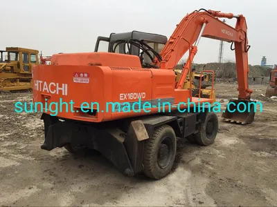 Second Hand Wheel Excavator Hitachi Ex100wd, Ex160wd Original From Japan - Pelle sur chenille: photos 1 Second Hand Wheel Excavator Hitachi Ex100wd, Ex160wd Original From Japan - Pelle sur chenille: photos 1