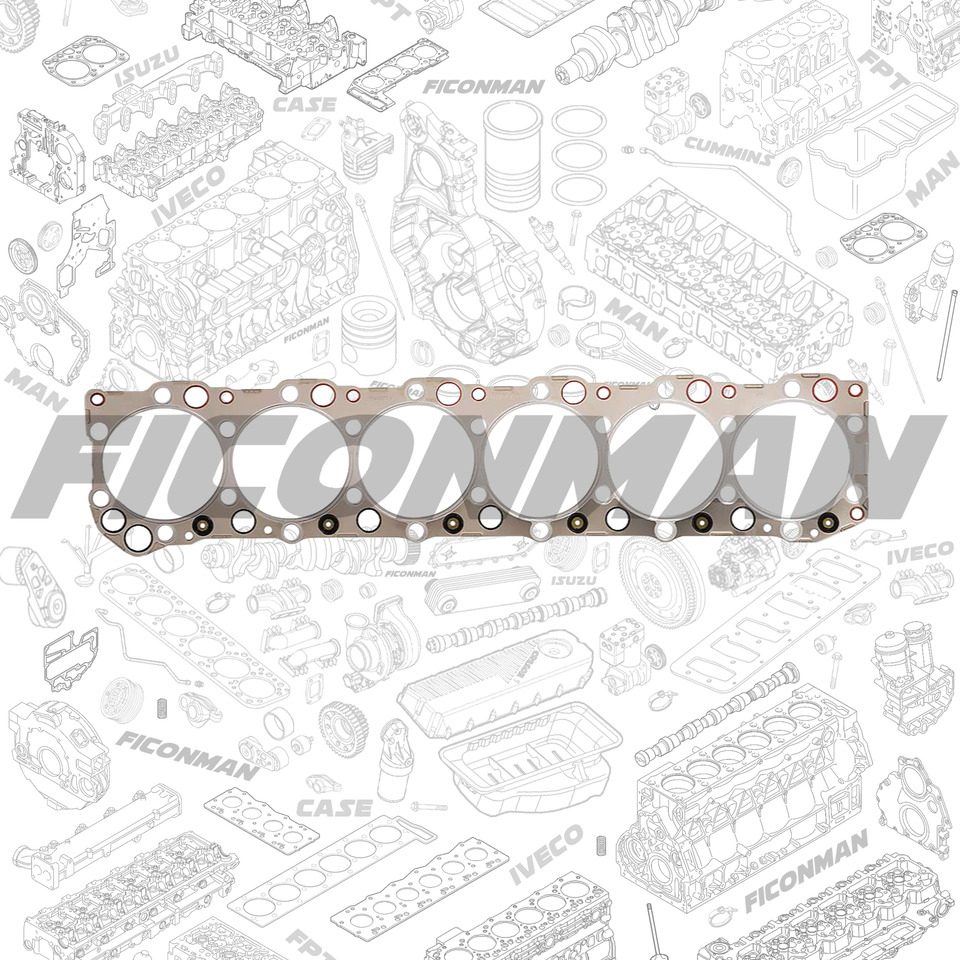FPT IVECO CASE Cursor13 F3BE0684A B001 504003647 CYLINDER GASKET 504007514/500054690 - Joint moteur pour Camion: photos 1 FPT IVECO CASE Cursor13 F3BE0684A B001 504003647 CYLINDER GASKET 504007514/500054690 - Joint moteur pour Camion: photos 1