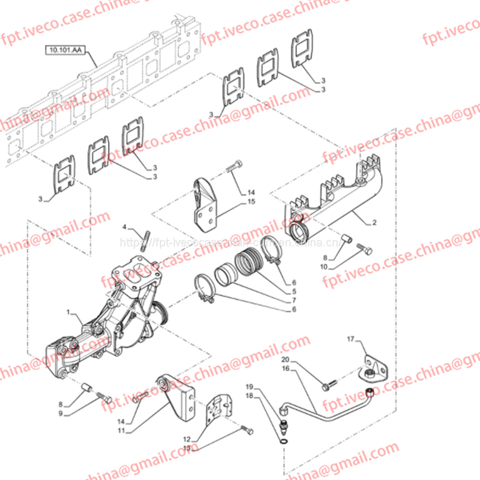 FPT IVECO CASE Cursor9 Euro 6 F2CFE612 A/B/DEuro 6 F2CFE612 A/B/D F2CFE614A*B041/F2CGE614F*V004 5802431166 Exhaust Mainfold Gasket504154202 98495010 - Joint moteur: photos 3 FPT IVECO CASE Cursor9 Euro 6 F2CFE612 A/B/DEuro 6 F2CFE612 A/B/D F2CFE614A*B041/F2CGE614F*V004 5802431166 Exhaust Mainfold Gasket504154202 98495010 - Joint moteur: photos 3