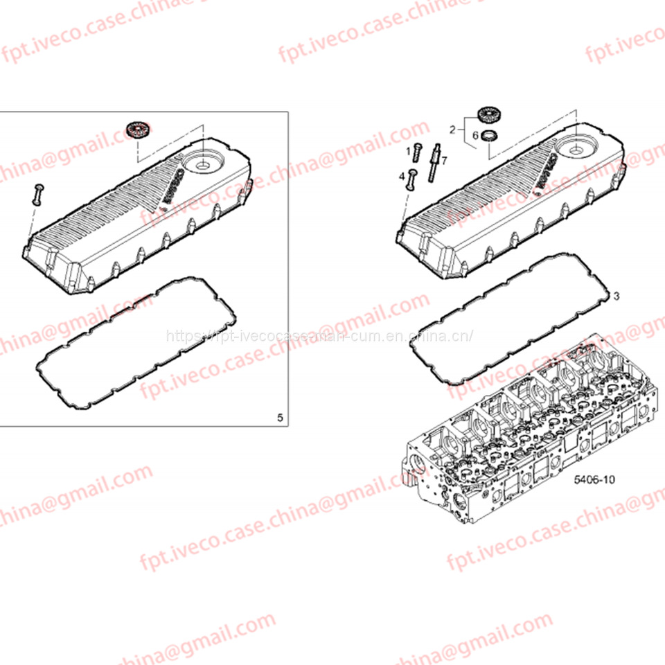 FPT IVECO CASE Cursor9Bus F2CFE612D*J231/F2CFE612A*J098 5802748674 HEAD COVER GASKET 5801886274 - Joint moteur pour Bus: photos 3 FPT IVECO CASE Cursor9Bus F2CFE612D*J231/F2CFE612A*J098 5802748674 HEAD COVER GASKET 5801886274 - Joint moteur pour Bus: photos 3