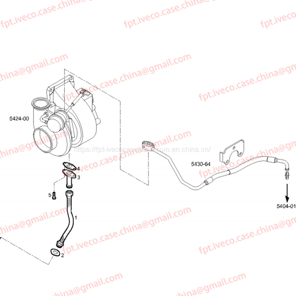 FPT IVECO CASE Cursor9Bus F2CFE612D*J231/F2CFE612A*J098 5802748674 TURBOCHARGER OIL LINE 504354439 - Turbocompresseur pour Bus: photos 4 FPT IVECO CASE Cursor9Bus F2CFE612D*J231/F2CFE612A*J098 5802748674 TURBOCHARGER OIL LINE 504354439 - Turbocompresseur pour Bus: photos 4