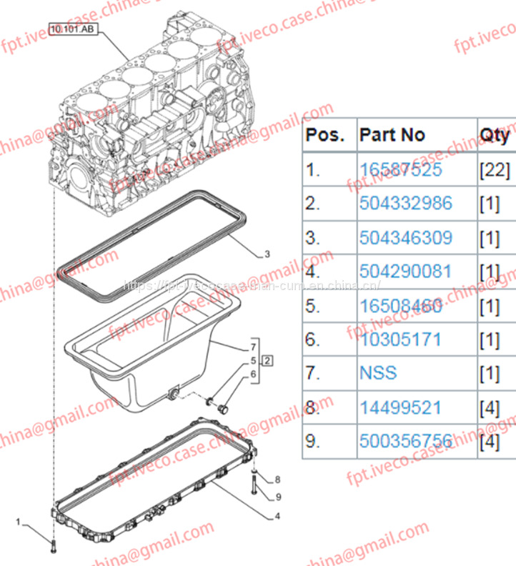 FPT IVECO CASE NEW HOLLAND T8.330 Cursor9 F2CFE613C Oil Pan 504332986 - Carter d'huile: photos 1 FPT IVECO CASE NEW HOLLAND T8.330 Cursor9 F2CFE613C Oil Pan 504332986 - Carter d'huile: photos 1