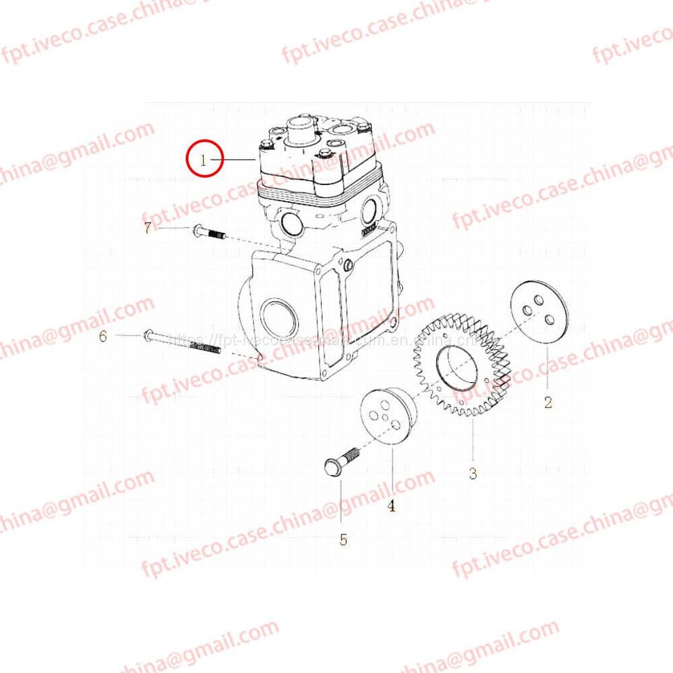 MAN D2066 Single-cylinder air compressor 54100-7121 - Compresseur: photos 3 MAN D2066 Single-cylinder air compressor 54100-7121 - Compresseur: photos 3