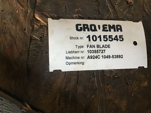 Liebherr A924C Li - Ventilateur: photos 2 Liebherr A924C Li - Ventilateur: photos 2