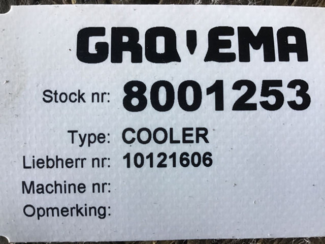 Liebherr Cooler - Radiateur d'huile: photos 2 Liebherr Cooler - Radiateur d'huile: photos 2