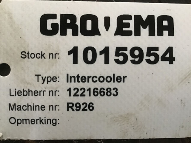 Liebherr Intercooler - Intercooler: photos 4 Liebherr Intercooler - Intercooler: photos 4