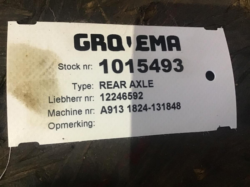 Liebherr Rear Axle - Essieu et pièces: photos 1 Liebherr Rear Axle - Essieu et pièces: photos 1