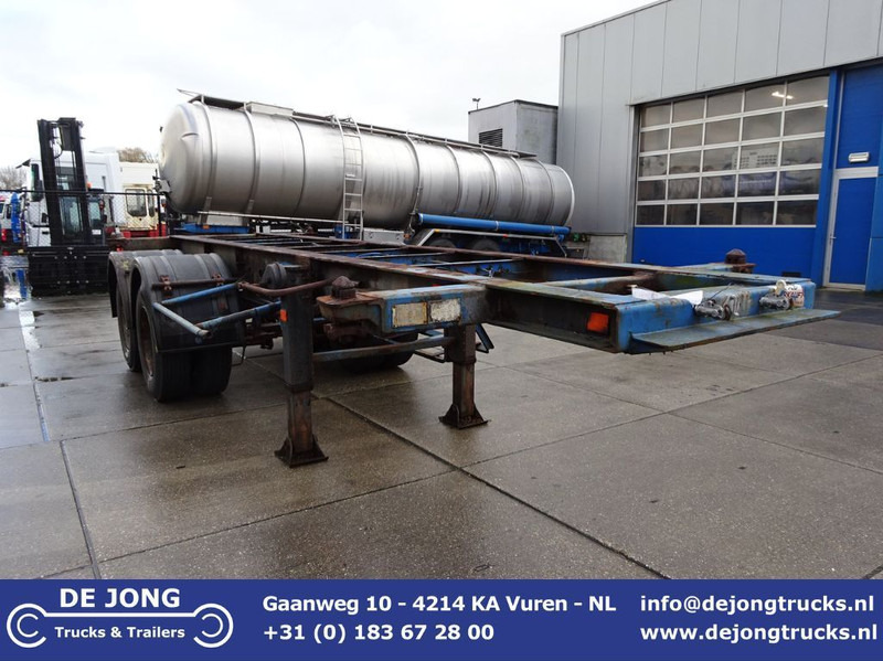 Groenewegen 20 FT Chassis / Steel Suspension / Double Tyres - Semi-remorque porte-conteneur/ Caisse mobile: photos 1 Groenewegen 20 FT Chassis / Steel Suspension / Double Tyres - Semi-remorque porte-conteneur/ Caisse mobile: photos 1