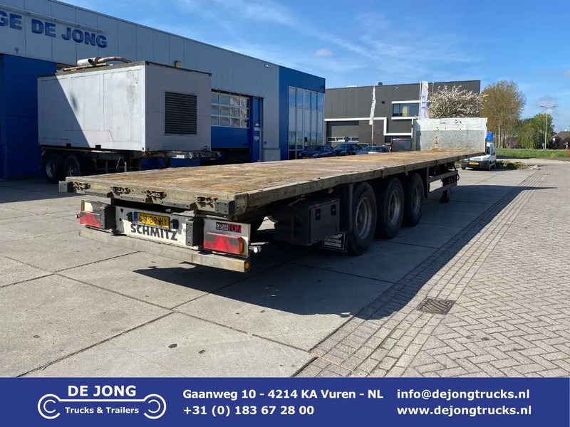 Schmitz Cargobull S01 / Plateau Trailer / 2x Lift Axle / SAF - Semi-remorque plateau: photos 1 Schmitz Cargobull S01 / Plateau Trailer / 2x Lift Axle / SAF - Semi-remorque plateau: photos 1