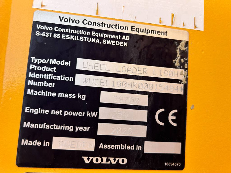 Volvo L 180 H - Chargeuse sur pneus: photos 5 Volvo L 180 H - Chargeuse sur pneus: photos 5