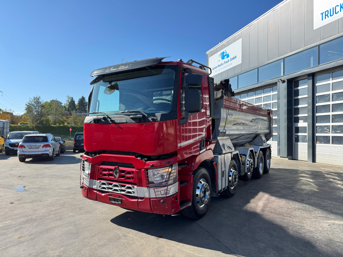 RENAULT C520 10x4 Abschiebemulde (no tipper) - Camion ampliroll: photos 1 RENAULT C520 10x4 Abschiebemulde (no tipper) - Camion ampliroll: photos 1