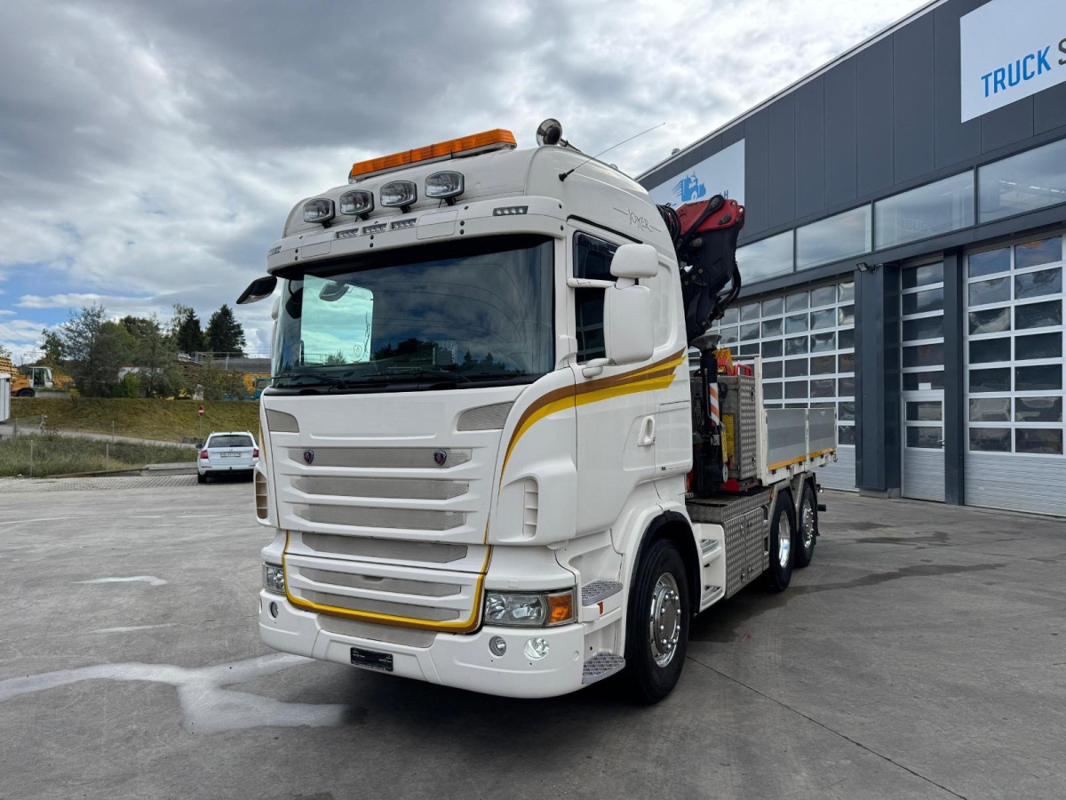 SCANIA R480 6x2 SZM/Pritsche Fassi 455 4+4 - Camion grue: photos 2 SCANIA R480 6x2 SZM/Pritsche Fassi 455 4+4 - Camion grue: photos 2