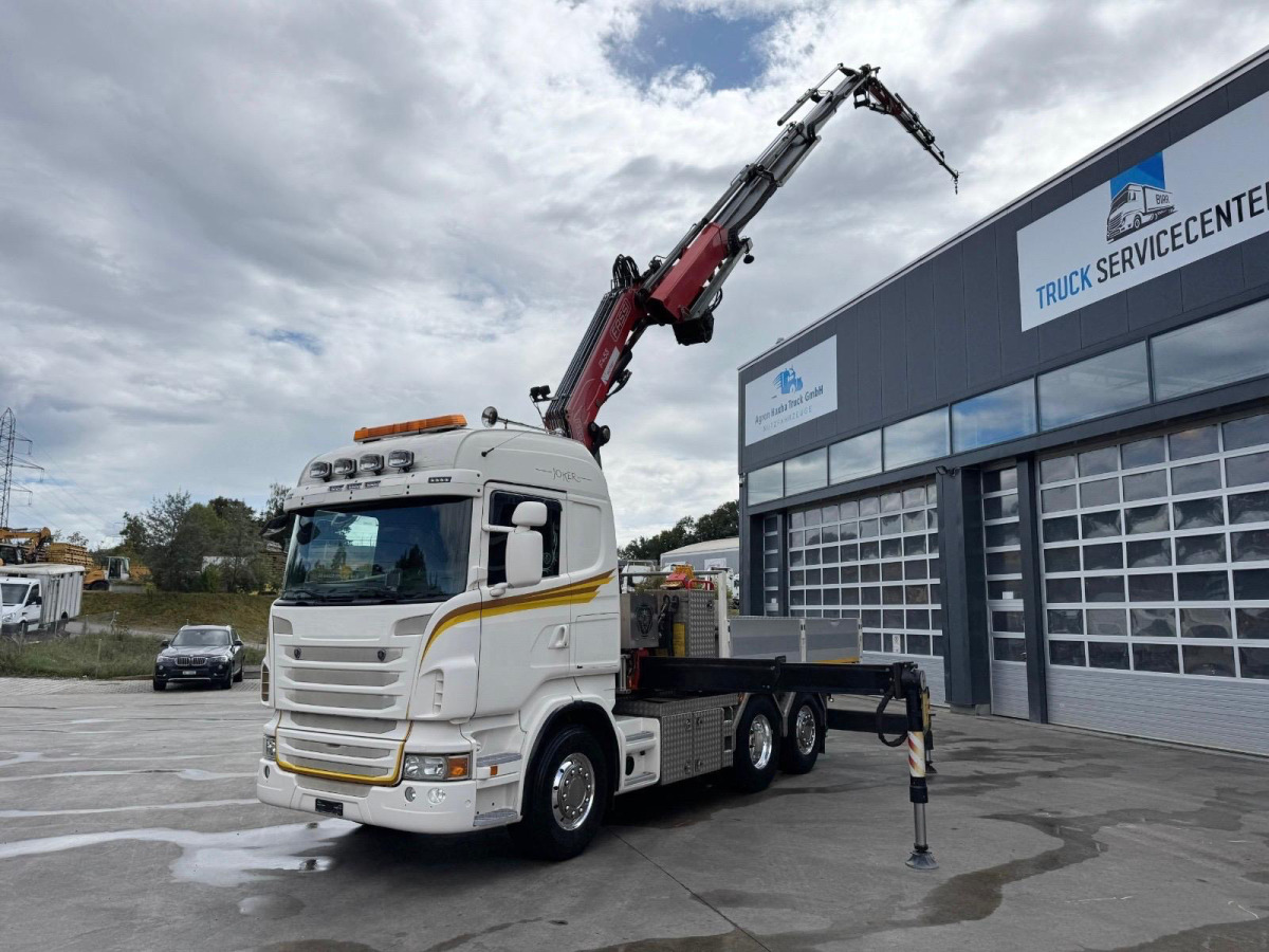 SCANIA R480 6x2 SZM/Pritsche Fassi 455 4+4 - Camion grue: photos 3 SCANIA R480 6x2 SZM/Pritsche Fassi 455 4+4 - Camion grue: photos 3