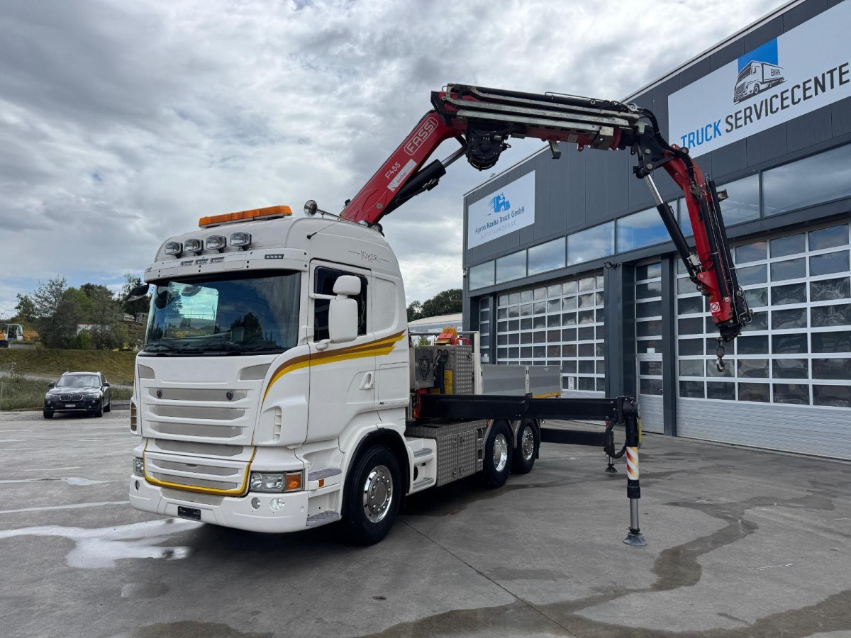 SCANIA R480 6x2 SZM/Pritsche Fassi 455 4+4 - Camion grue: photos 4 SCANIA R480 6x2 SZM/Pritsche Fassi 455 4+4 - Camion grue: photos 4
