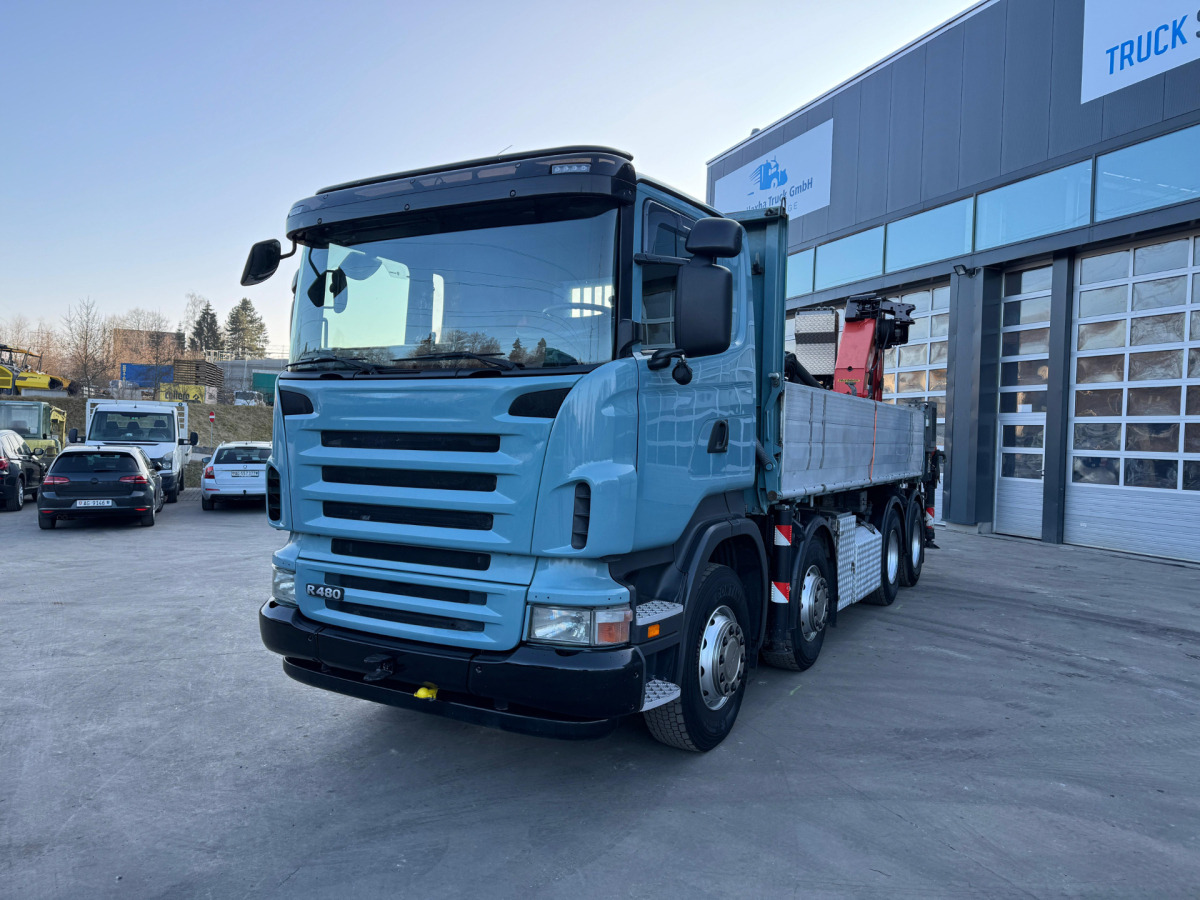 SCANIA Scania R480 8x4 PK50002 Flyjib Troil 2013 - Camion grue: photos 1 SCANIA Scania R480 8x4 PK50002 Flyjib Troil 2013 - Camion grue: photos 1