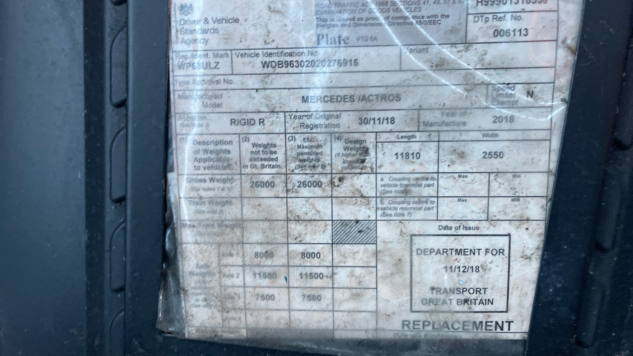 Camion fourgon MERCEDES-BENZ ACTROS 2530: photos 11 Camion fourgon MERCEDES-BENZ ACTROS 2530: photos 11