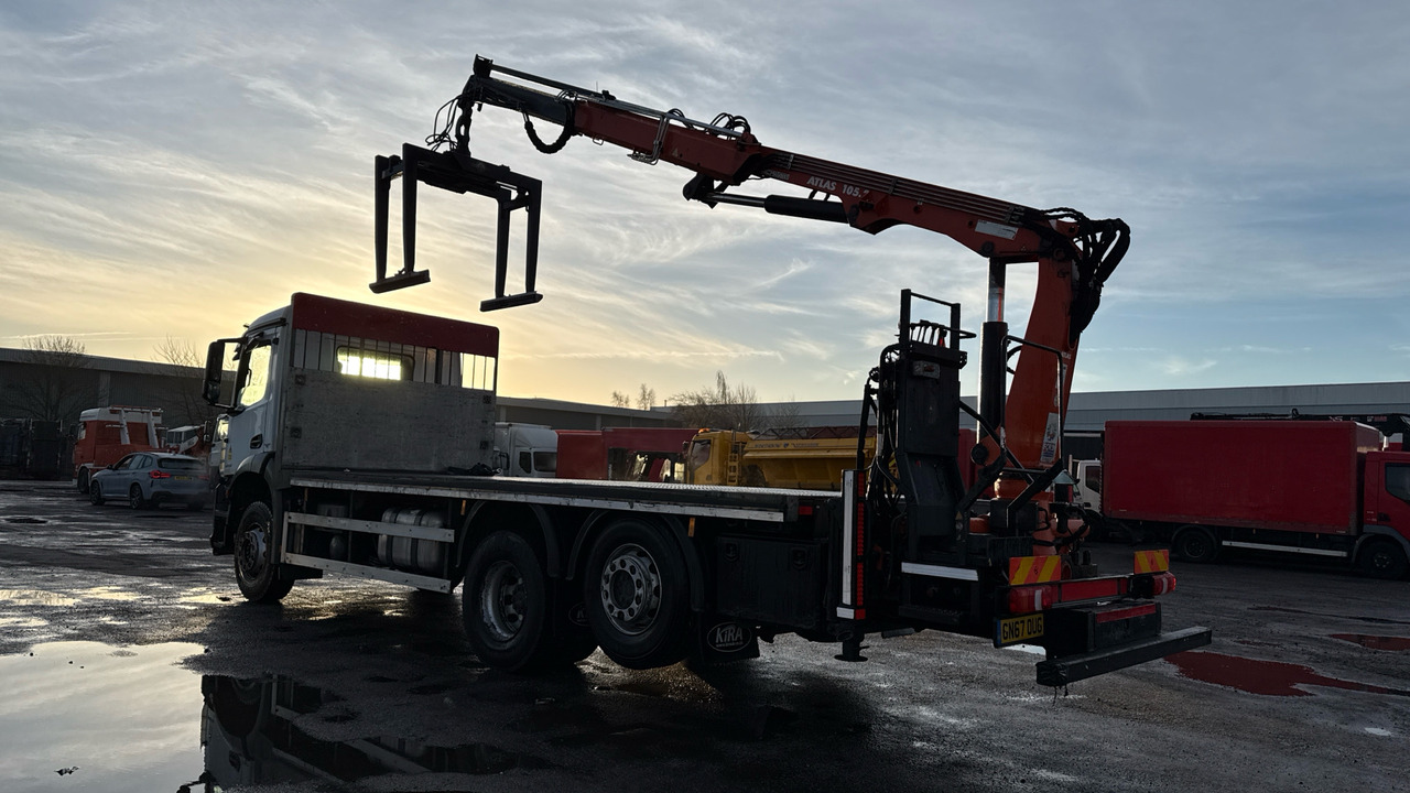 MERCEDES-BENZ AROCS 2535 - Camion plateau, Camion grue: photos 3 MERCEDES-BENZ AROCS 2535 - Camion plateau, Camion grue: photos 3