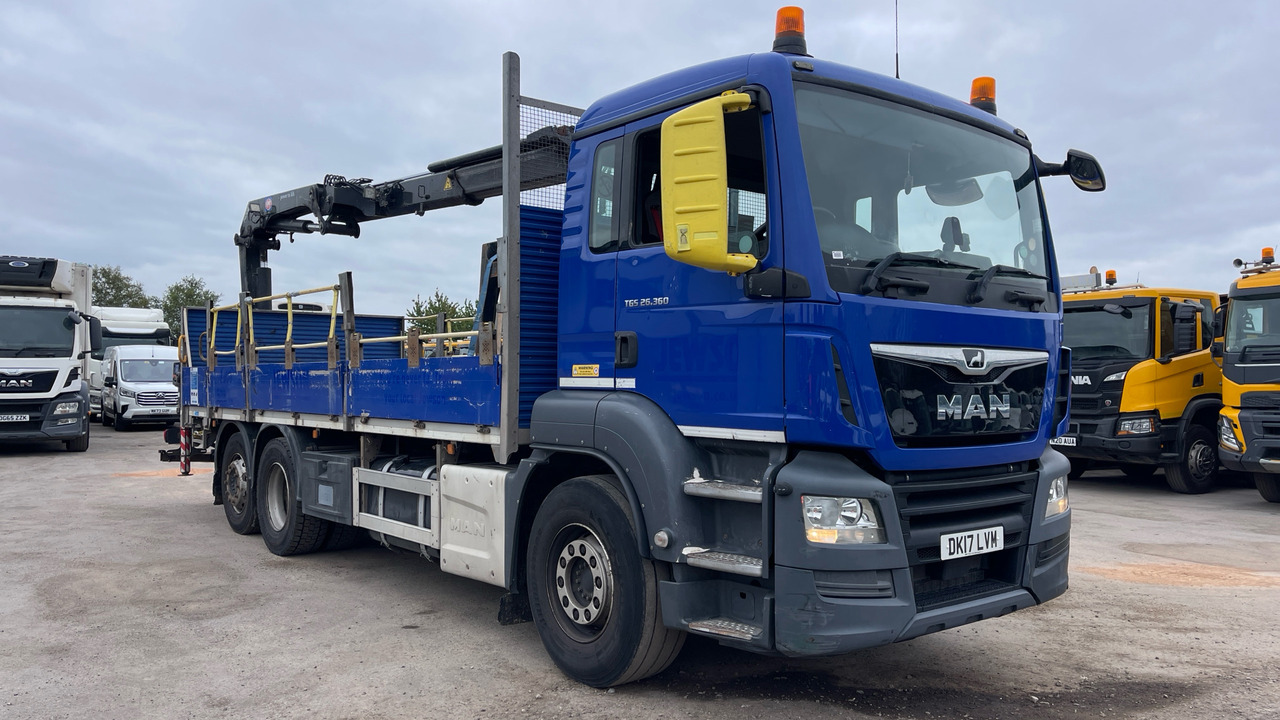 Man TGS 26.360 - Camion plateau, Camion grue: photos 1 Man TGS 26.360 - Camion plateau, Camion grue: photos 1