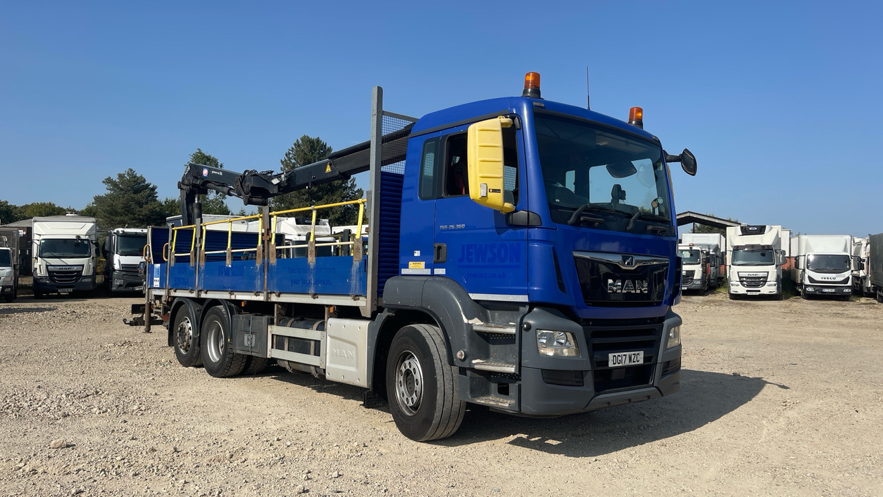 Man TGS 26.360 - Camion plateau, Camion grue: photos 1 Man TGS 26.360 - Camion plateau, Camion grue: photos 1