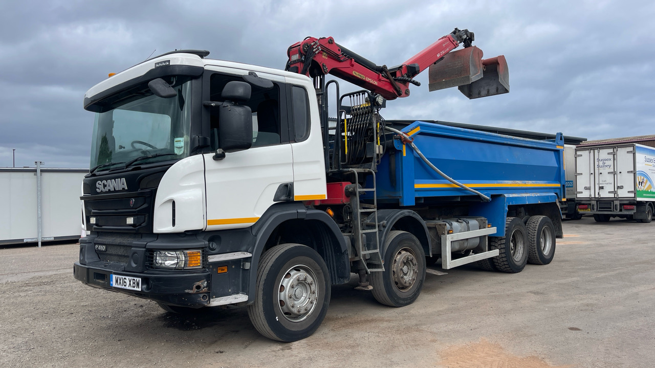SCANIA P 410 - Camion benne, Camion grue: photos 2 SCANIA P 410 - Camion benne, Camion grue: photos 2