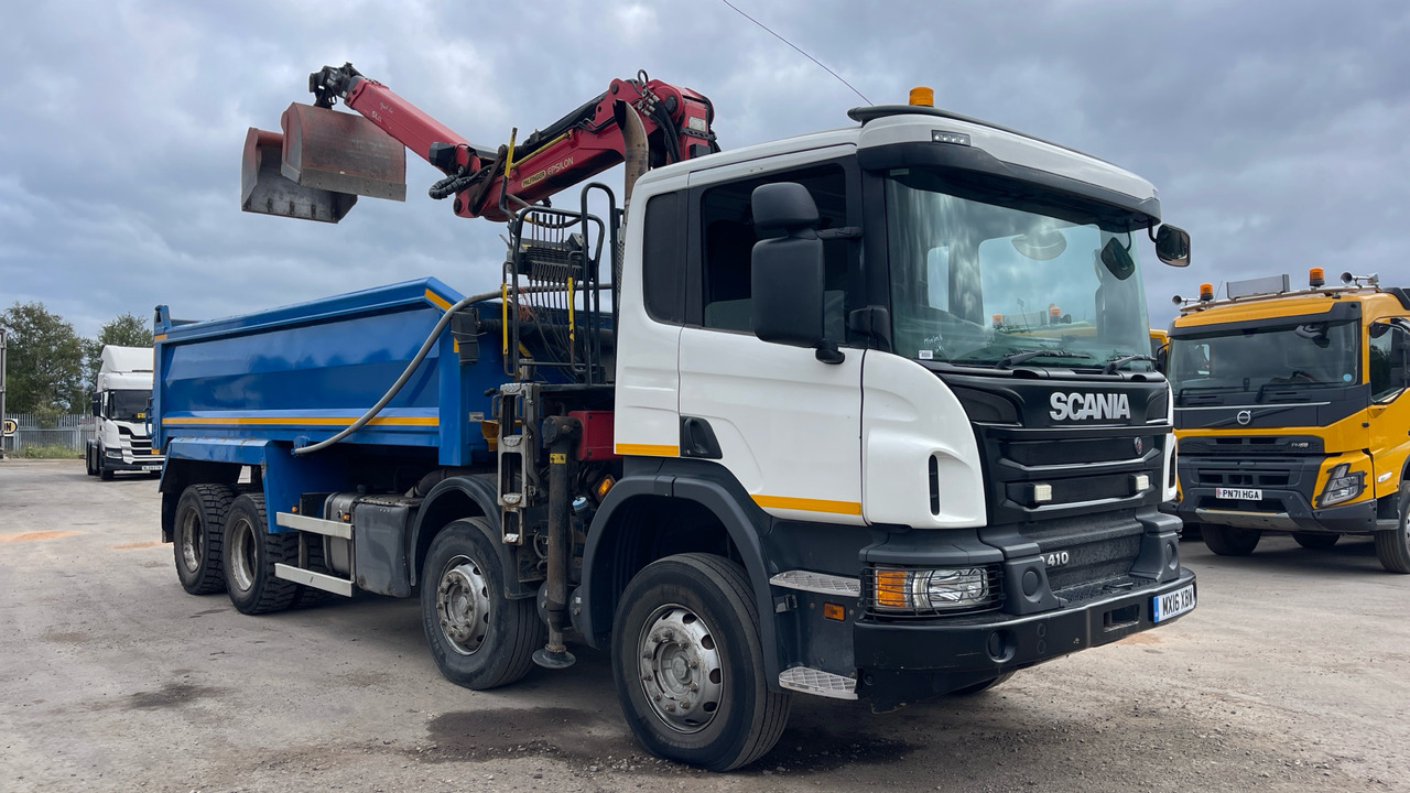 SCANIA P 410 - Camion benne, Camion grue: photos 1 SCANIA P 410 - Camion benne, Camion grue: photos 1