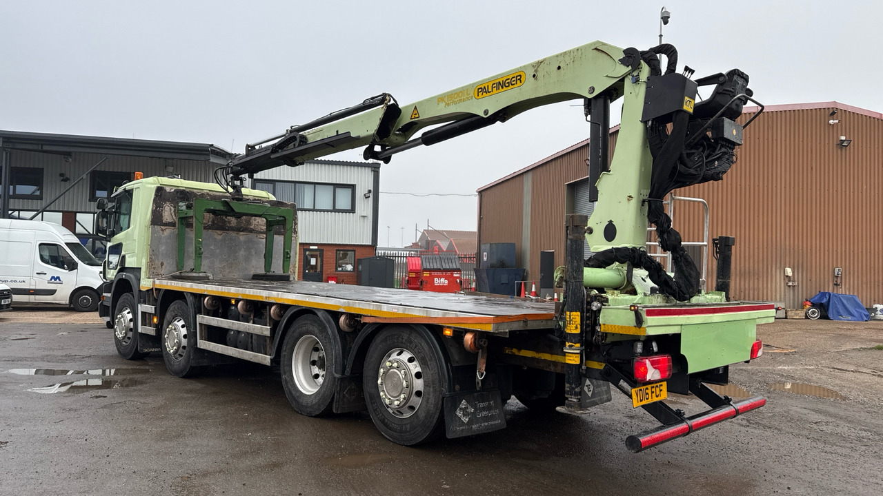 SCANIA P 410 - Camion plateau, Camion grue: photos 3 SCANIA P 410 - Camion plateau, Camion grue: photos 3