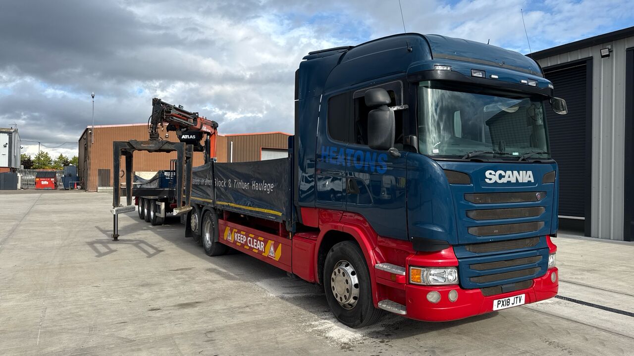 SCANIA R DRAWBAR RIG - Camion plateau: photos 1 SCANIA R DRAWBAR RIG - Camion plateau: photos 1
