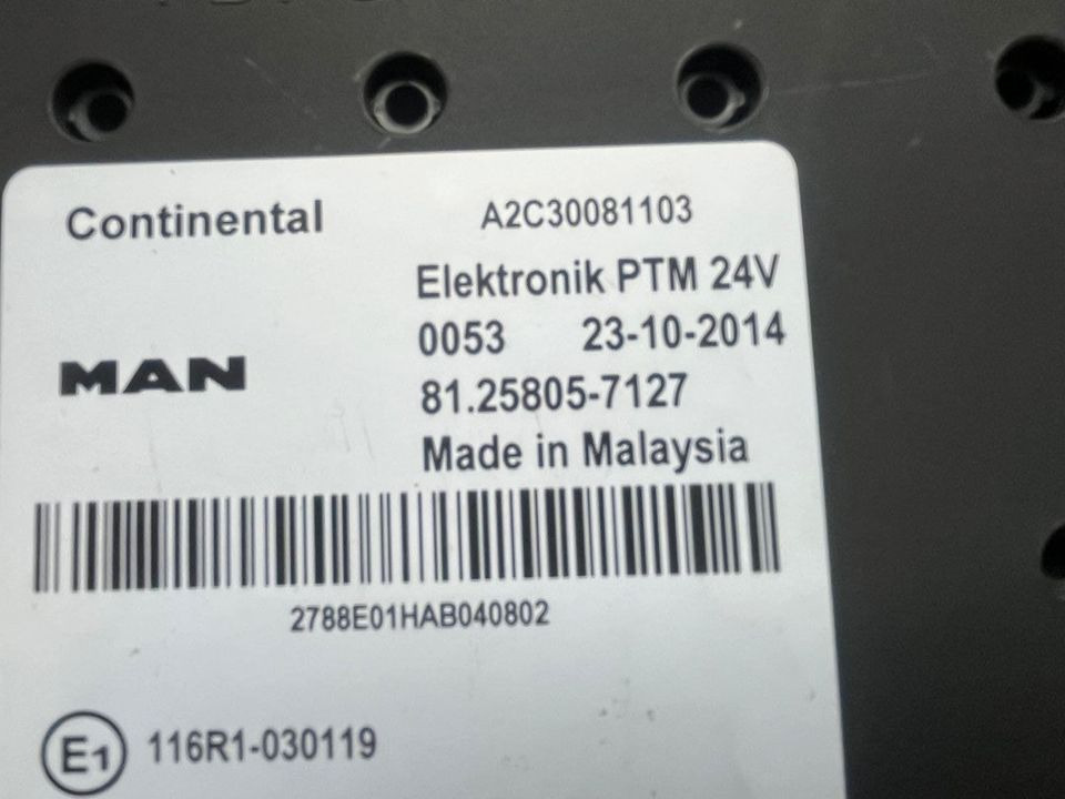 MAN Continental Elektronik PTM Steuergerät 81.25805-7127 - Bloc de gestion pour Camion: photos 2 MAN Continental Elektronik PTM Steuergerät 81.25805-7127 - Bloc de gestion pour Camion: photos 2