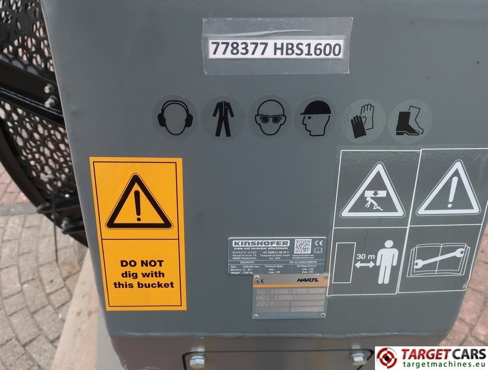 Godet pour Engins de chantier neuf Kinshofer DKS40HD Screening 160cm Bucket 22~40T UNUSED: photos 16
