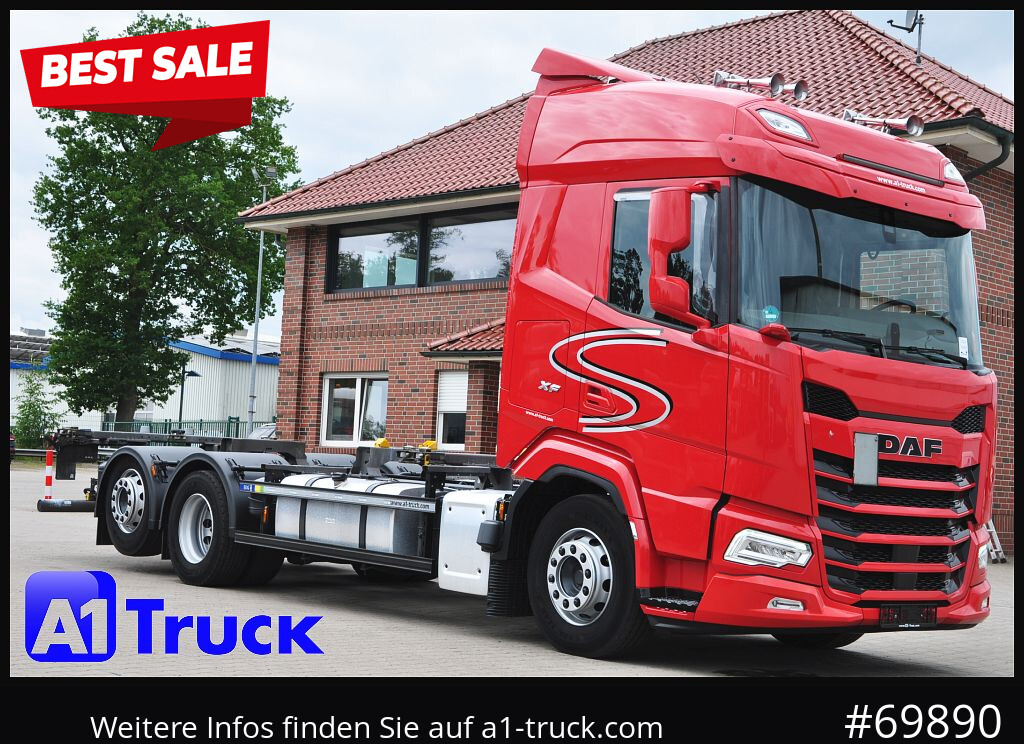 DAF XF 480, BDF, 7,45, 7,82, Lift-Lenkachse, - Camion porte-conteneur/ Caisse mobile: photos 1 DAF XF 480, BDF, 7,45, 7,82, Lift-Lenkachse, - Camion porte-conteneur/ Caisse mobile: photos 1