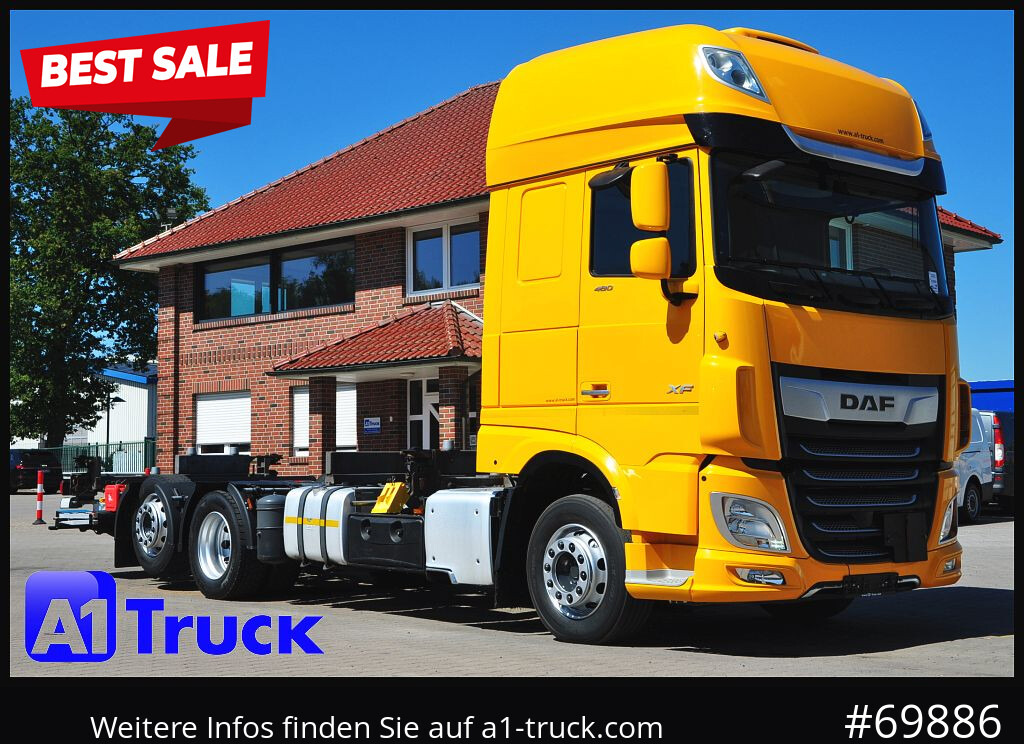 DAF XF 480, MultiBDF, 7,45, Standklima, LBW, - Camion porte-conteneur/ Caisse mobile: photos 1 DAF XF 480, MultiBDF, 7,45, Standklima, LBW, - Camion porte-conteneur/ Caisse mobile: photos 1