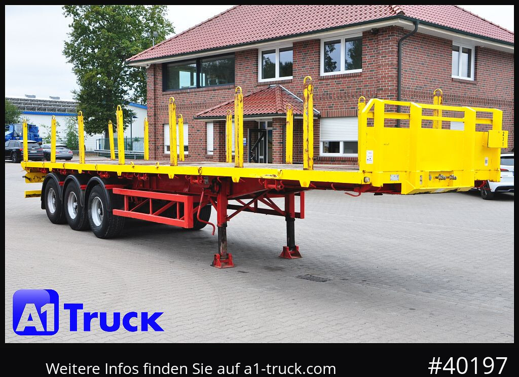 FAYMONVILLE Plattform, Steel Suspension, Container Twistlock, - Semi-remorque plateau: photos 1 FAYMONVILLE Plattform, Steel Suspension, Container Twistlock, - Semi-remorque plateau: photos 1