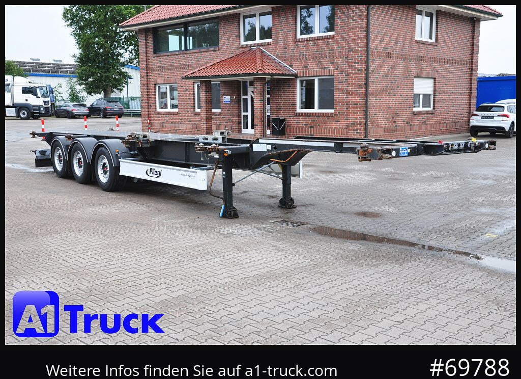 FLIEGL SDS 380, SAF Lift, 20/30/40 - 5100 Kg. - Semi-remorque porte-conteneur/ Caisse mobile: photos 1 FLIEGL SDS 380, SAF Lift, 20/30/40 - 5100 Kg. - Semi-remorque porte-conteneur/ Caisse mobile: photos 1