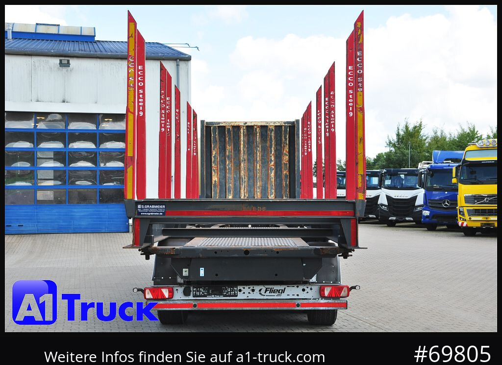 Semi-remorque grumier FLIEGL SDS01, Langholz, Containeraufbau, Liftachse,: photos 10