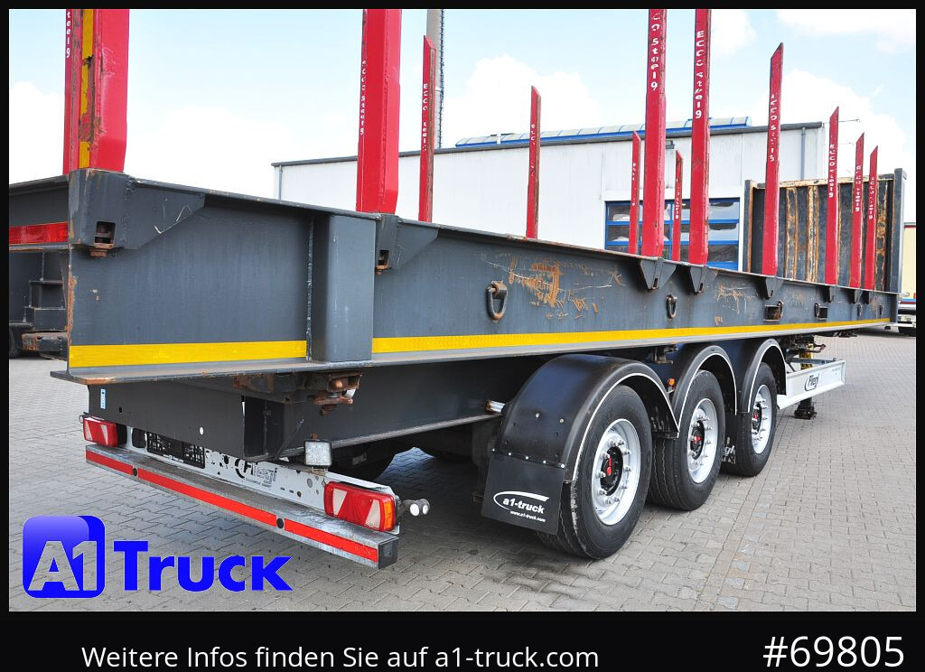 Semi-remorque grumier FLIEGL SDS01, Langholz, Containeraufbau, Liftachse,: photos 14