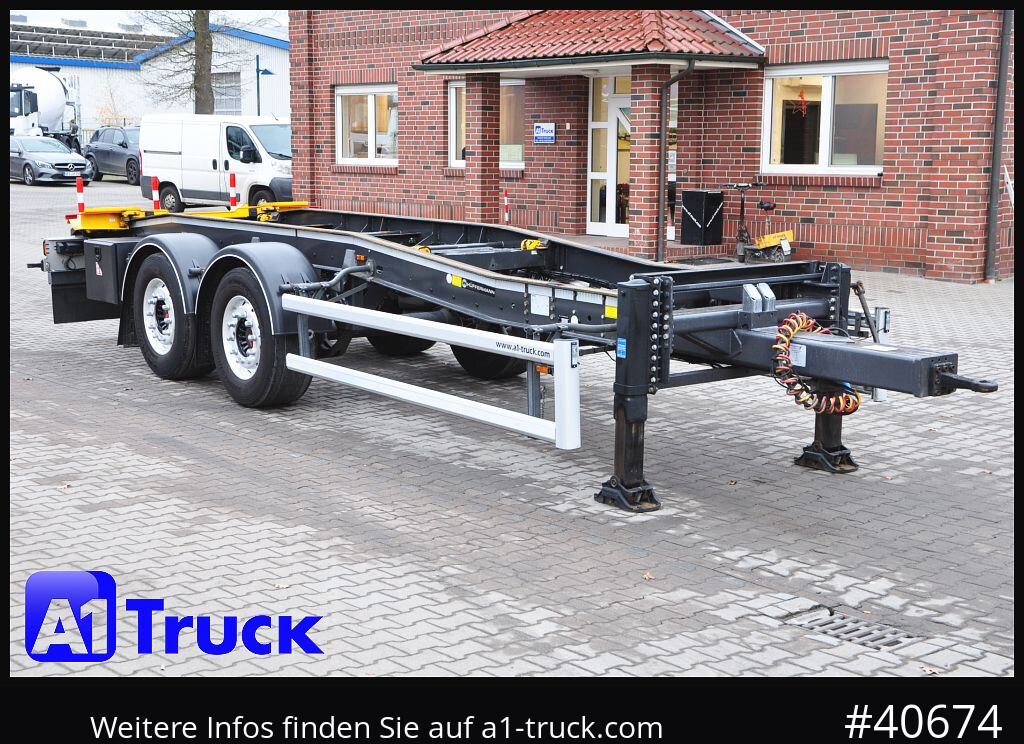 HUEFFERMANN HTSA 18.77, Tandem, Schlitten, oben gekuppelt, - Remorque ampliroll/ Multibenne: photos 1 HUEFFERMANN HTSA 18.77, Tandem, Schlitten, oben gekuppelt, - Remorque ampliroll/ Multibenne: photos 1